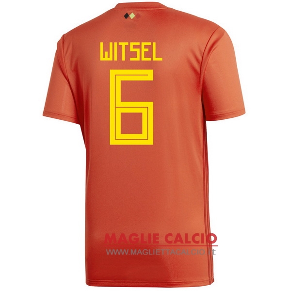 nuova maglietta belgio 2018 witsel 6 prima